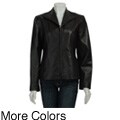 Kenneth Cole Women's Leather 'Scuba' Jacket