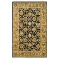 Handmade Black Wool Rug (5' x 8')