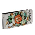 Ed Hardy Multi Color Rose Tattoo Money Clip