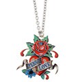 Ed Hardy 'Eternal Love' Heart and Rose Necklace