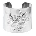 Ed Hardy Silvertone 'Eternal Love' Cuff