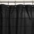 Magic Makeover Classic 72-inch Square Black Shower Curtain