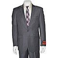 Mantoni Men's Slim-fit 2-button Grey Wool Suit