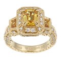 Encore by Le Vian 14k Gold Sapphire and 7/8ct TDW Diamond Ring (H-I, SI1-SI2) (Size 7)