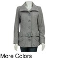 Coffee Shop Women's Low Belted Wool Jacket