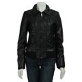 Steve Madden Women's Zipper Detail Faux Leather Jacket