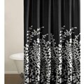 Branches Black Shower Curtain