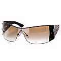 McQueen 4051/S Brown Wraparound Sunglasses