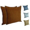 18-inch Suede Decorative Pillows (Set of 2)