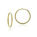 10k Gold 16mm Endless Hoop Earrings