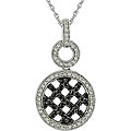 10k Gold 2/5ct TDW Black and White Diamond Necklace (H-I, I2-I3)