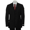 Kenneth Cole NY Slim Fit Collection Men's Black Pinstripe Wool Suit