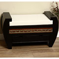 Wooden Round Andes Bench (Peru)