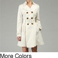 Miss Sixty Women's Double-breasted Nailhead Detail Trench