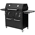 Boulder Creek Twin Chamber Charcoal BBQ Grill