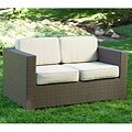 Century Woven Wicker Outdoor Loveseat