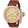 Invicta Men's Signature GMT Brown Leather Watch