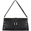 Calvin Klein Women's Black Leather Clutch Handbag