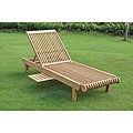 Avignon Teak Sunlounger with Pull-out Tray