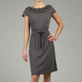CeCe's of New York Women's Ruffle Neck Dress