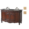 Jupiter 56-inch Double-sink Granite Top Vanity