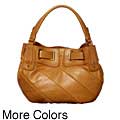 Presa 'Emma' Leather Double Handle Hobo Bag