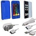 Eforcity iPod Touch Blue Case/ Film/ USB/ Chargers Kit