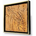 Caroline Ashton 'Golden Series III' Framed Art on Canvas