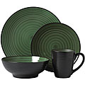 Pfaltzgraff Everyday 16-piece 'Orbit Green' Dinnerware Set