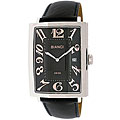Roberto Bianci Men's Black Leather Strap Watch