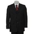 Adolfo Men's Black 3-piece Suit