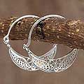 Sterling Silver 'Fiesta' Filigree Earrings (Peru)