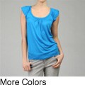 Necessary Objects Junior's Flutter Sleeve Shirt