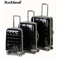 Rockland Elite Designer Black 3-piece Hardside Spinner Luggage Set