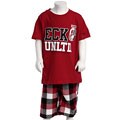 Ecko Toddler Boy's 2-piece T-shirt and Plaid Shorts Set