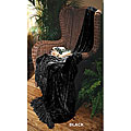 Illumina Chenille Black Throw Blanket