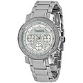 Akribos XXIV Women's Stainless Steel Diamond Quartz Chronograph Bracelet Watch