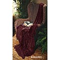 Illumina Chenille Burgundy Throw Blanket