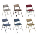 Fabric Upholstered Premium Folding Chairs (Pack of 4)