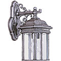 Hill Gate Scrolled Antique Pewter Outdoor Wall Lantern
