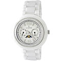 Le Chateau Women's 'La Serenada' Zirconia White Ceramic Watch