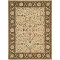 Saffira Beige New Zealand Wool Rug (5'6 x 7'5)
