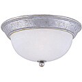 Athenia 2-light Silver Patina Ceiling Light