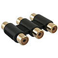 Triple RCA F/F Coupler/ Adapter