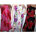 Symphony Designs Floral Print Chiffon Beach Wraps (Set of 3)