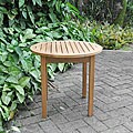 Cottage Teak Round Side Table