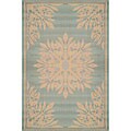 Medallion Aqua Rug (1'11 x 7'6)