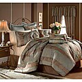 Branwell Stripe Blue and Mocha 20-piece Comforter Set