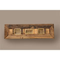 Reclaimed Wood Tribal Figure Wall Panel (India)