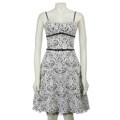 Ruby Rox Junior's White Ribbon Trim Dress
